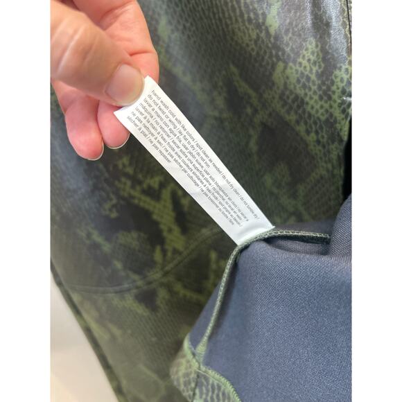 NWT Eloquii Plus Size 18 Faux Leather Snake Print Midi Skirt Green Vegan Animal - Picture 5 of 9